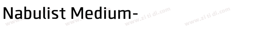 Nabulist Medium字体转换